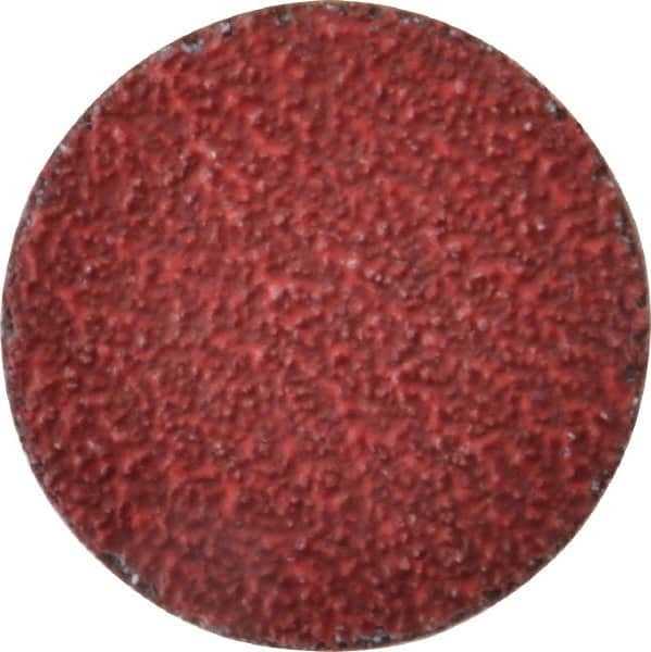 Norton - 2" Disc Diam, 36 Grit, Ceramic Alumina Quick Change Disc - Type R Attaching System, Coated, Red, Very Coarse Grade, 25,000 RPM, R983 Series - Benchmark Tooling