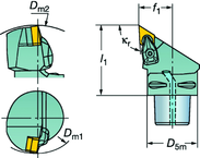 C5-CDJNR-35060-15-4 Capto® and SL Turning Holder - Benchmark Tooling