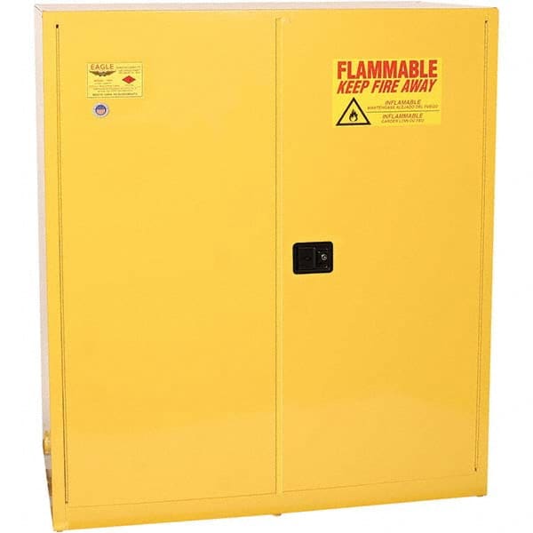 Eagle - Safety Cabinets Hazardous Chemical Type: Flammable and Combustible Liquids Color: Yellow - Benchmark Tooling