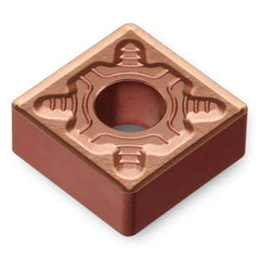 Turning Insert:  SNMG644EM TT5080,  Solid Carbide AlTiN & TiN Finish,  Neutral,  0.6870″ Long,  3/4″ Inscribed Circle,  0.0630″ Corner Radius,  90.0 &deg N/A Square,  Series  SNMG