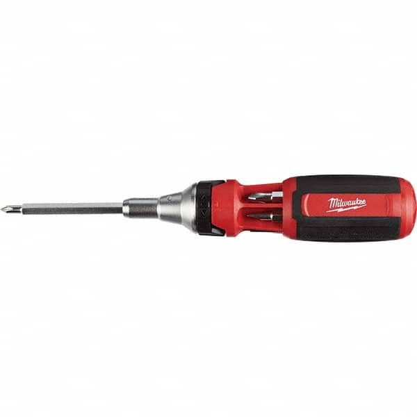 Milwaukee Tool - Screwdriver Bit Sets Type: Multi-Bit Screwdriver; Mulit-Purpose Tool Drive Size: 1/4 (Inch) - Benchmark Tooling