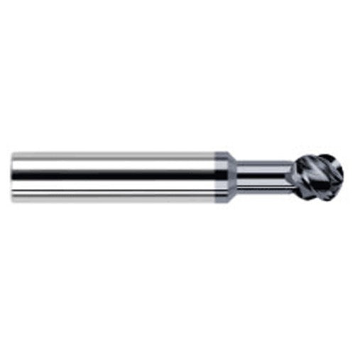Undercutting End Mills - 0.3750″ (3/8″) Cutter Diameter × 0.3750″ (3/8″) Neck Length × 270° Carbide Undercutting End Mill, 4 Flutes, AlTiN Coated - Exact Industrial Supply