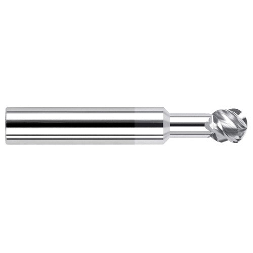Undercutting End Mills - 0.1875″ (3/16″) Cutter Diameter × 1.0000″ (1″) Neck Length × 270° Carbide Undercutting End Mill, 4 Flutes, TiB2 Coated - Exact Industrial Supply