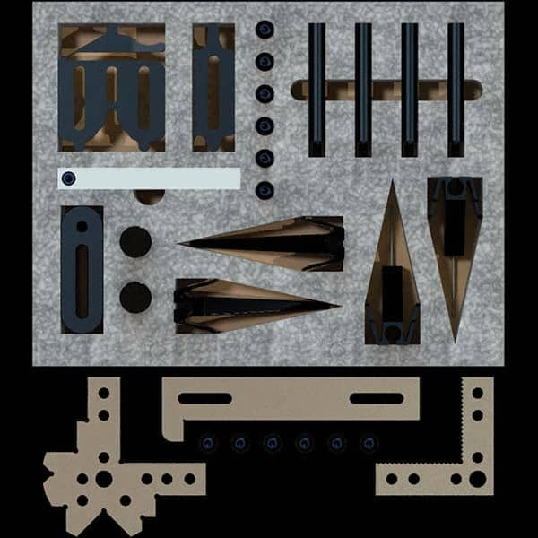 Phillips Precision - CMM Clamps Stud Thread Size: 1/4-20 Stud Length (Decimal Inch): 12 - Benchmark Tooling