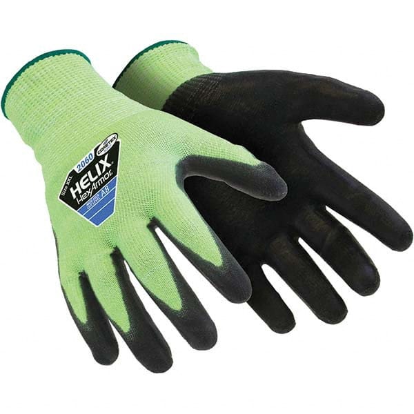 HexArmor - Size 2XS (5), ANSI Cut Lvl A9, Polyurethane Coated Cut Resistant Gloves - Exact Industrial Supply