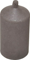 Cratex - 1" Max Diam x 1-3/4" Long, Cone, Rubberized Point - Medium Grade, Silicon Carbide, 1/4" Arbor Hole, Unmounted - Benchmark Tooling