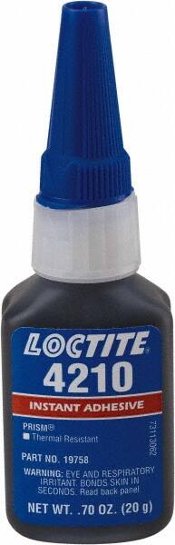 Loctite - 20 Gal Bottle Black Instant Adhesive - 24 hr Full Cure Time - Benchmark Tooling