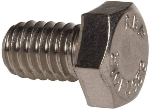 Value Collection - 5/16-18 UNC, 1/2" Length Under Head Hex Head Cap Screw - Fully Threaded, Grade 316 Stainless Steel, Uncoated, 1/2" Hex - Benchmark Tooling