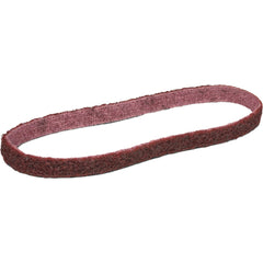 Abrasive Belts; Abrasive Material: Aluminum Oxide; Belt Width (Inch): 0.5; Overall Length (Decimal Inch): 18.0000; Grade: Medium; Abrasive Type: Non-Woven; Backing Material: Polyester; Cloth