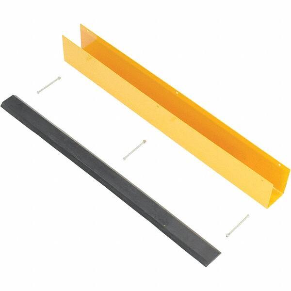 Vestil - 4-7/8" Long, Rubber Rack Guard - Yellow/Black - Benchmark Tooling