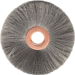 3″ Small Diameter Crimped Wire Wheel, .003″ Steel Fill, 1/2″ Arbor Hole - Benchmark Tooling