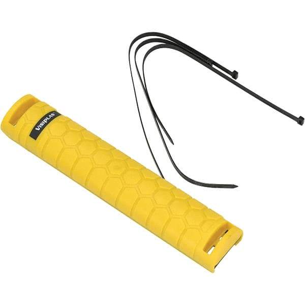 Vestil - 3" Long, Polyethylene Rack Guard - Yellow - Benchmark Tooling