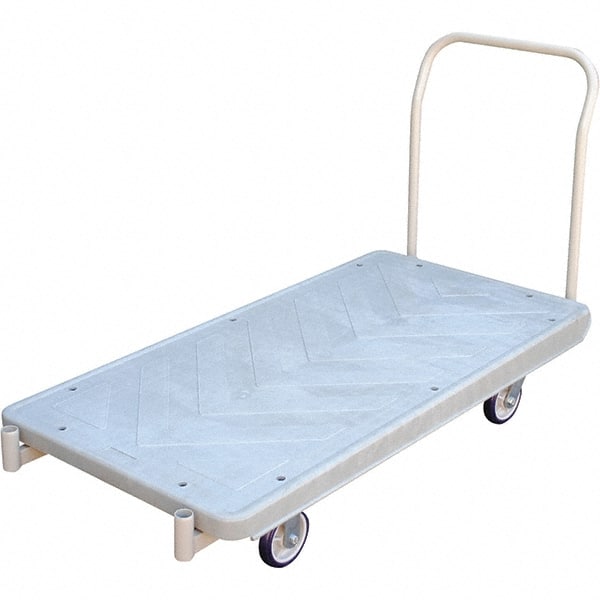 Vestil - 1,000 Lb Capacity Plastic Platform Truck - Exact Industrial Supply