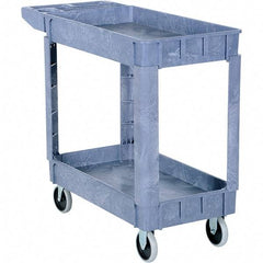 Vestil - 550 Lb Capacity, 17" Wide x 39-1/2" Long x 28" High Bin Cart - 2 Shelf, Plastic - Benchmark Tooling