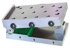 Harig - 4" Long x 6" Wide x 4" High, Precision Steel Sine Plate - Includes 2 Rails - Benchmark Tooling