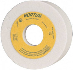 Norton - 4" Diam, 1-1/4" Hole Size, 1-1/2" Overall Thickness, 60 Grit, Type 6 Tool & Cutter Grinding Wheel - Medium Grade, Aluminum Oxide, K Hardness, Vitrified Bond, 5,730 RPM - Benchmark Tooling