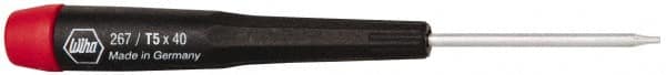 Wiha - T5 Torx Driver - 1-9/16" Blade Length, 4-3/4" OAL, Tapered Handle - Benchmark Tooling
