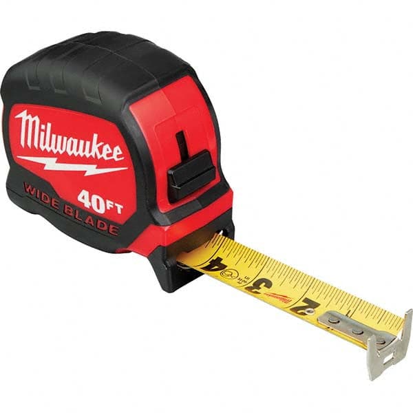 Milwaukee Tool - 40' x 1-5/16" Yellow/Black Blade Tape Measure - Benchmark Tooling