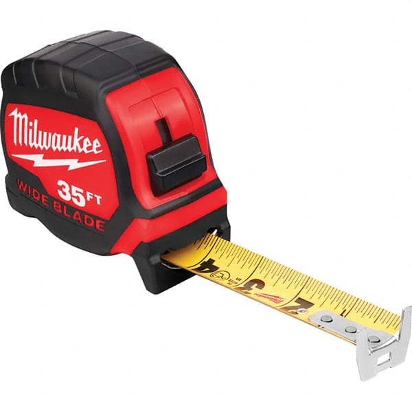 Milwaukee Tool - 35' x 1-5/16" Yellow/Black Blade Tape Measure - Benchmark Tooling