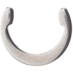 Rotor Clip - 7/16" Shaft Diam, 0.393" Groove Diam, Stainless Steel External C Style Retaining Ring - Benchmark Tooling