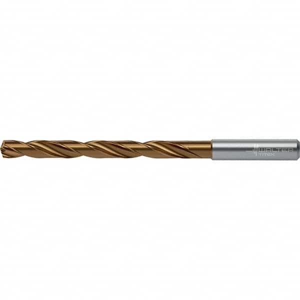 Walter-Titex - 4.4mm 140° Spiral Flute Solid Carbide Taper Length Drill Bit - Benchmark Tooling