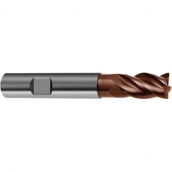 Guhring - 3/8", 4 Flute, Single End, Solid Carbide, Corner Chamfer End Mill - 2" OAL, 5/8 LOC, Right Hand Cut - Benchmark Tooling