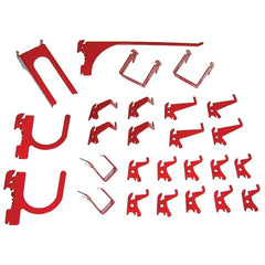 Wall Control - Pegboard Hook Sets For Use With: Any Wall Control Broad & Industrial Pegboard Contents: (26) Assorted Slotted Pegboard Hooks & Brackets - Benchmark Tooling