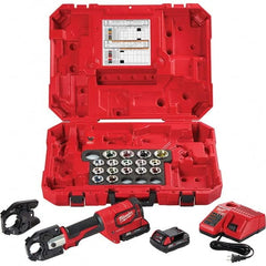 Milwaukee Tool - Electric Crimpers Crimping Force (Lb.): 12000 Crimping Capacity (Wire): 750 mcm Cu & Al - Benchmark Tooling