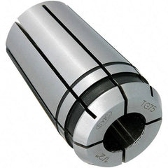 Techniks - TG75 3/8" Single Angle Collet - 0.0004" TIR, 1.844" OAL, 1.062" Overall Diam - Exact Industrial Supply