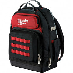 Milwaukee Tool - PACKOUT 48 Pocket, Ballistic Polyester, Red/Black Backpack Tool Bag - Benchmark Tooling