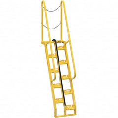 Vestil - 113-3/4" High 350 Lb Capacity 10 Step Alternating Tread Stair - Benchmark Tooling