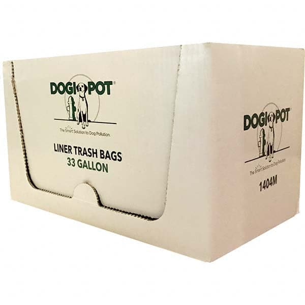 DOGIPOT - 1 25-Piece 33 Gal HDPE Plastic Trash Bags/Liners - Benchmark Tooling