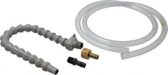 Graymills - 2 Piece, 60" Hose Length, 1/2" Nozzle Diam, 1/2" Hose ID, Coolant Hose Kit - For Flood-Type Coolant Systems - Benchmark Tooling