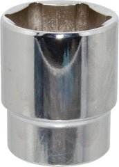 Proto - 1-3/8", 1/2" Drive, Standard Hand Socket - 6 Points, 2-1/8" OAL, Chrome Finish - Benchmark Tooling