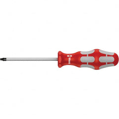 Wera - #1 Point, 3-1/8" Blade Length Square Recess Screwdriver - 141mm OAL - Benchmark Tooling