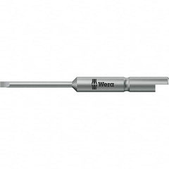 Wera - Slotted Screwdriver Bits Reversible: Reversible Blade Width (mm): 2.50 - Benchmark Tooling