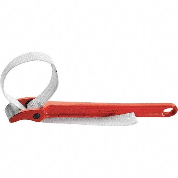 Rothenberger - 12" Max Pipe Capacity, 13-3/4" Long, Strap Wrench - 3" Actual OD, 16" Handle Length - Benchmark Tooling