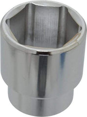 Proto - 1-1/2", 1/2" Drive, Standard Hand Socket - 6 Points, 2-1/4" OAL, Chrome Finish - Benchmark Tooling