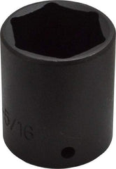 Proto - 1/2" Drive 1-5/16" Standard Impact Socket - 6 Points, 2" OAL - Benchmark Tooling