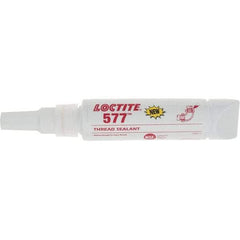 Loctite - 50 mL Tube, Yellow, Medium Strength Liquid Threadlocker - Series 577 - Benchmark Tooling