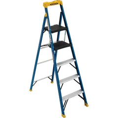 Werner - Step Ladders Type: Step Ladder Height (Feet): 5' 6" - Benchmark Tooling