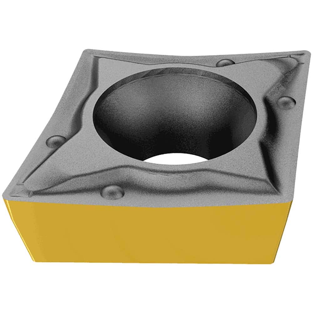 Turning Insert:  CCMT3-1-PF IC804,  Solid Carbide 0.3820″ Long,  3/8″ Inscribed Circle,  N/A