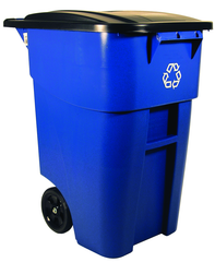 50 Gallon Brute Recycling Container with Lid - Benchmark Tooling