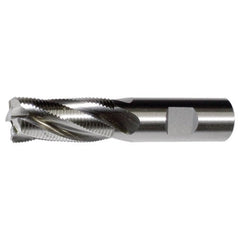 ‎3/8″ × 3/8″ × 3/4″ × 2-1/2″ RHS / RHC HSS-E (PM) Powder Metal Fine Profile Roughing End Mill - MF SE CC - Bright - Exact Industrial Supply