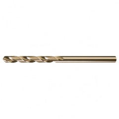 #10 RHS / RHC HSS-CO 8% (M42) 135 Degree Split Point NAS907 Type J Cobalt Heavy Duty 6″ Extended Length Drill - Straw / Gold Oxide - Benchmark Tooling