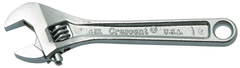 1/2" Opening - 4" OAL - Adjustable Wrench Chrome - Benchmark Tooling