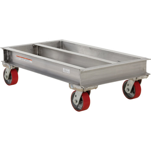 Aluminum Channel Dolly 2000 lb 24W × 42L - Exact Industrial Supply