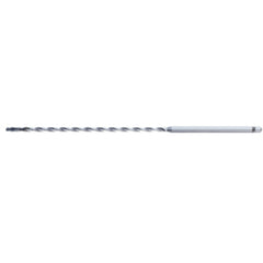 1 mm Dia. × 3 mm Shank × 34 mm Flute Length × 77 mm OAL, 30xD, IchAda, 2 Flute, No, Solid Carbide Drill