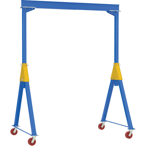 Knockdown Adjustable Steel Gantry Crane 6K 10 × 12 VG Casters