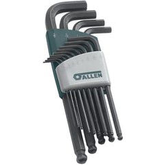 13 Pc. Long Arm SAE Ball-Plus Hex Key Set - Benchmark Tooling